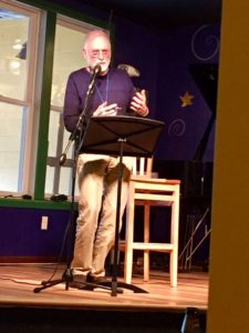 Steve LeBel at a book talk and book signing at The Book Nook & Java Shop on June 3, 2017.